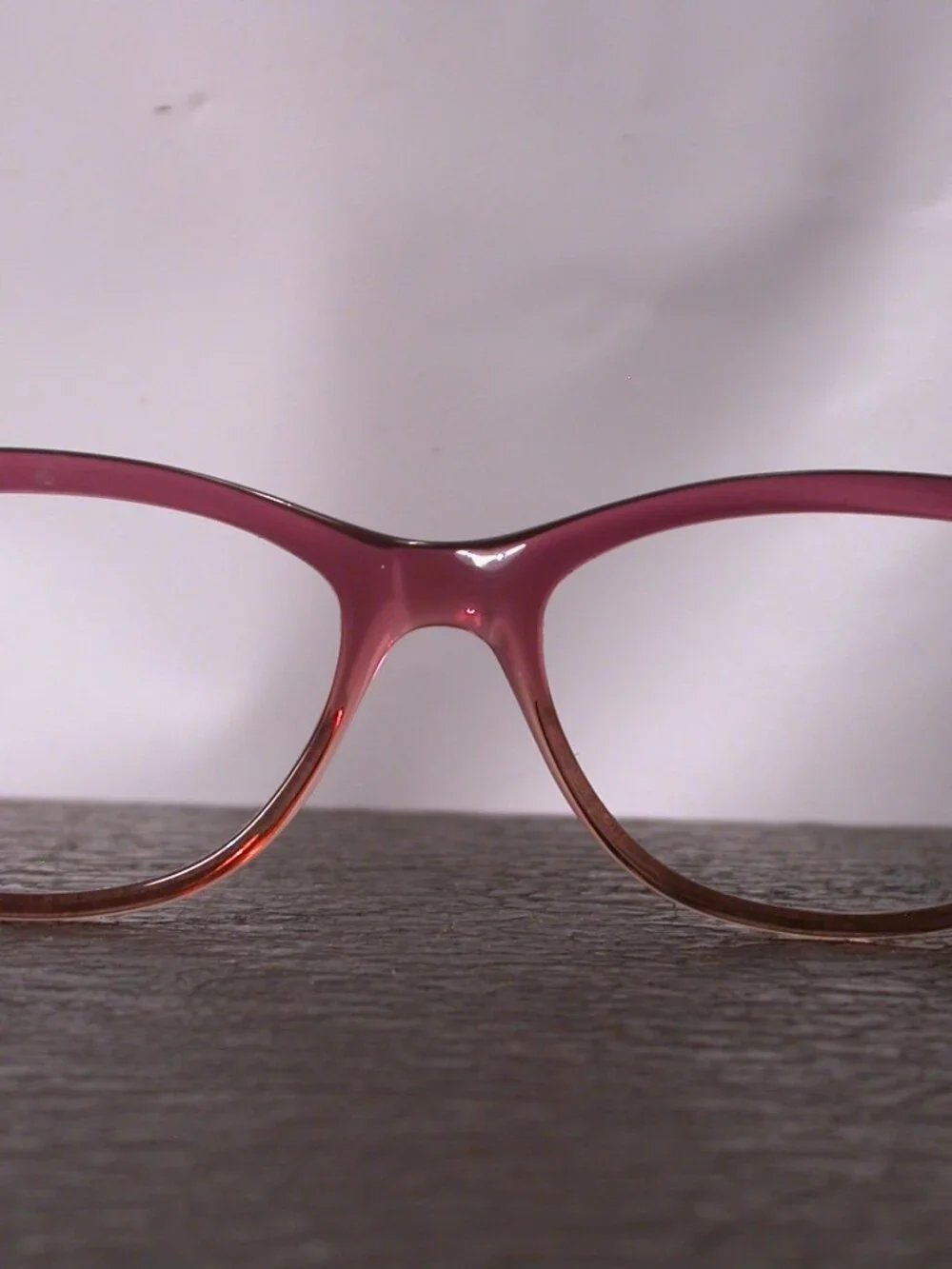 Masunaga Pink Crystal Clear Classic Japanese Eyeglasses Frames Made in Japan